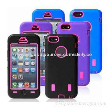 High-quality PC and Silicone Case for iPhone 5C, Factory Price, Supply in Stock